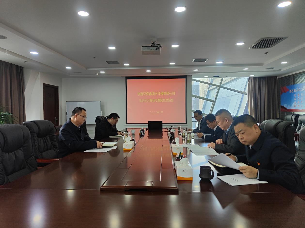水环境公司召开党史学习教育专题民主生活会 水环境公司召开党史学习教育专题民主生活会
